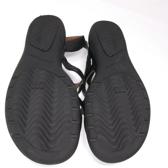 NWOT Hush Puppies Black Sandals Sz 9.5W - Picture 2 of 5